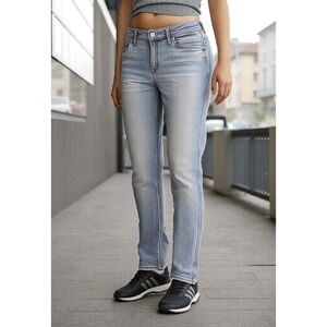Old Navy Rockstar Super Skinny Mid Rise Denim Jeans Stretch Light Wash Women's 8